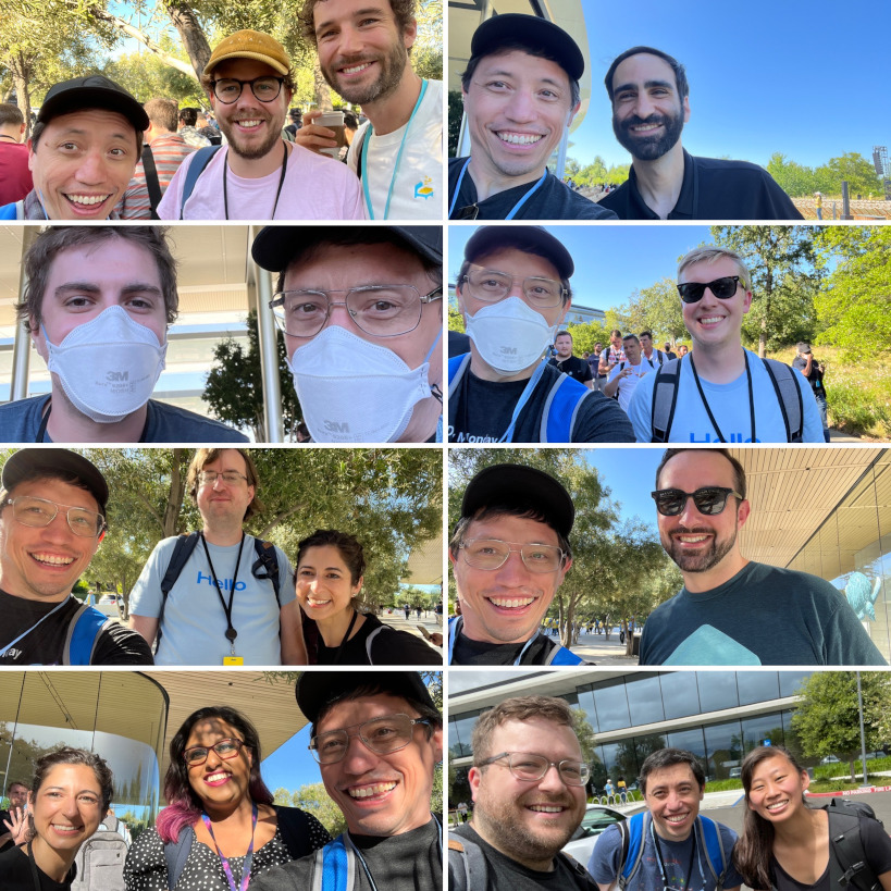Me and my friends at WWDC.
