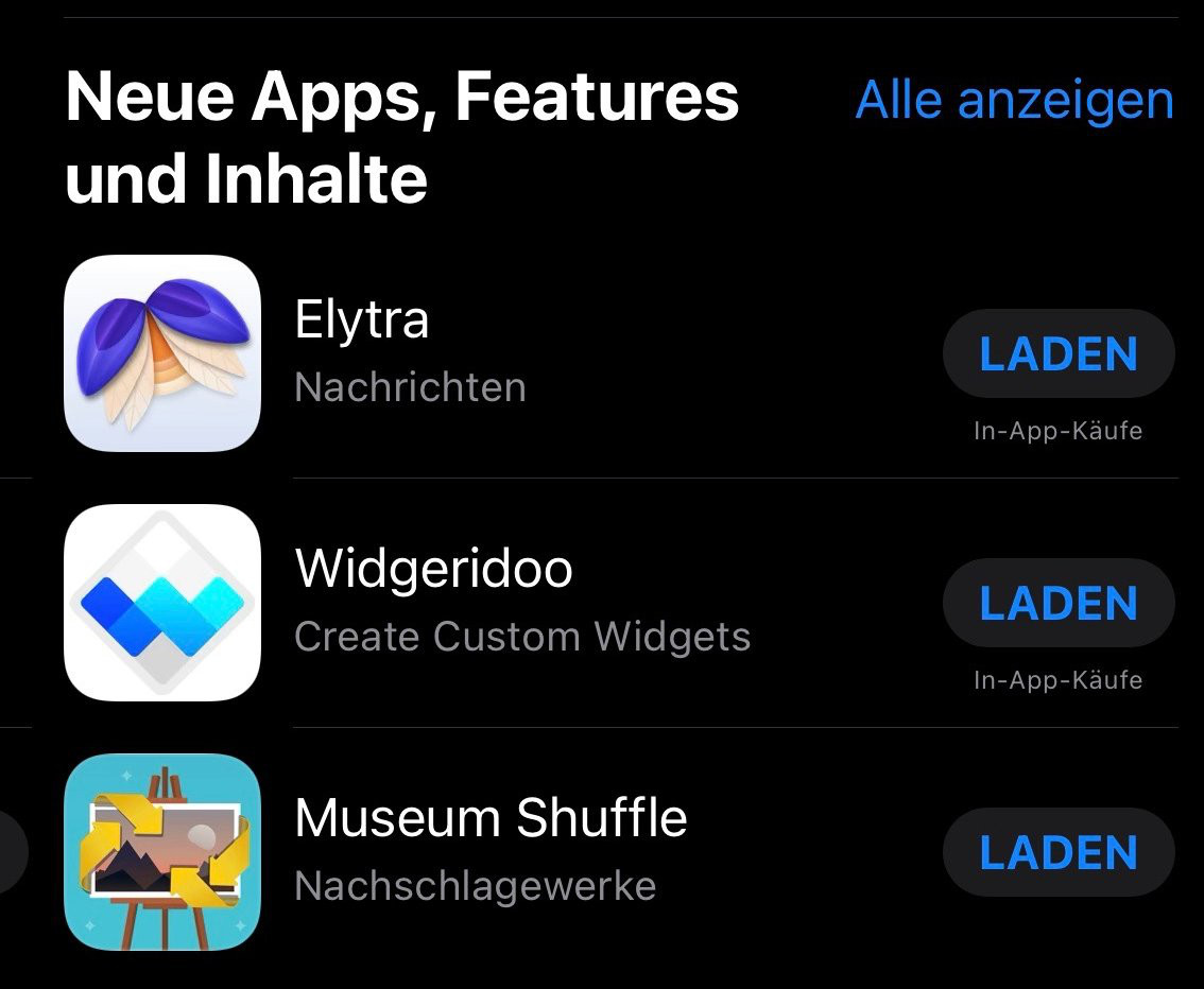 My app featured on the Germany App Store.